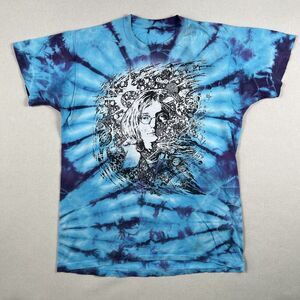Vintage John Lennon Ralph Hawke Manis‎ Art Shirt XL Tie Dye Double Sided Graphic